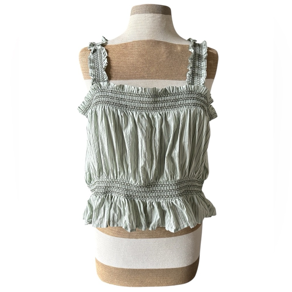 Kate Quinn stripped smocked top XXL
